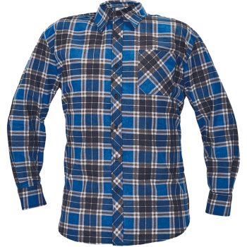 FÉRFI FLANELING vastag, 100% pamut, kockás, S-től 3XL-ig - férfi hosszú ujjú ing - Tartex munkaruházat