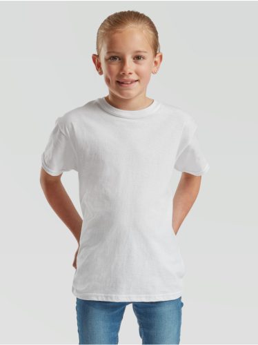 Fruit Kids Original T, rövid ujjú kerek nyakú gyerek póló,  100% pamut, fehér