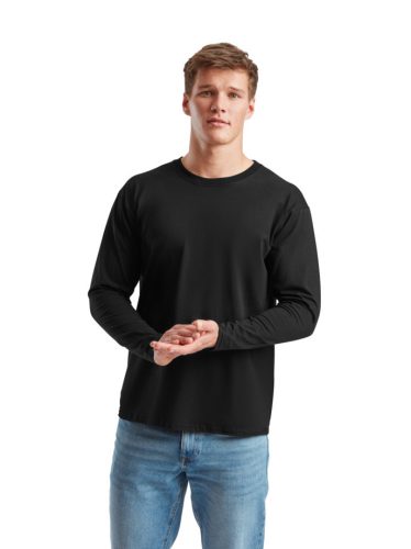 Fruit Valueweight Long Sleeve-T, SZÍNES hosszú ujjú, kerek nyakú póló, 100% pamut, 165 gr, S-től 2XL-ig