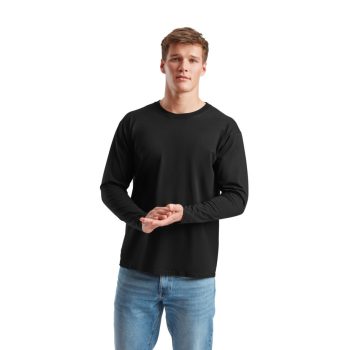 Fruit Valueweight Long Sleeve-T, SZNES hosszú ujjú, kerek nyakú póló, 100% pamut, 165 gr, 3XL-től 5XL-ig - ingek, pólók - Tartex munkaruházat