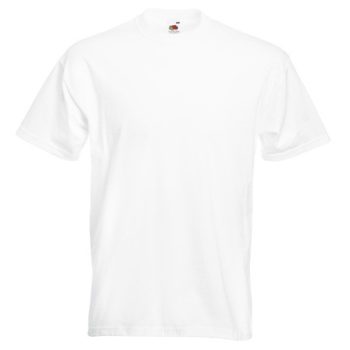 Fruit Super Premium T fehér rövid ujjú, kerek nyakú póló, 100% pamut, 190 gr, 3-5XL-ig - ingek, pólók - Tartex munkaruházat