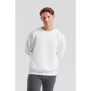 Fruit Raglan Sweat, raglán ujjú pulóver, FEHÉR, S-2XL-ig - pulóver - Tartex munkaruházat