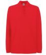 Fruit Premium Long Sleeve Polo, galléros, hosszú ujjú póló, FEHÉR és SZÍNES, 3XL - férfi, unisex rövid ujjú póló - Tartex munkaruházat