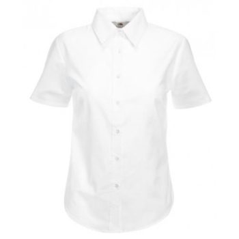 Fruit Lady-Fit Short Sleeve Oxford Shirt, női rövid ujjú ing, KIFUTÓ! - női rövid ujjú ing - Tartex munkaruházat