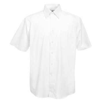 Fruit Short Sleeve Poplin Shirt, rövid ujjú férfi ing, S-3XL-ig, KIFUTÓ! - férfi rövid ujjú ing - Tartex munkaruházat