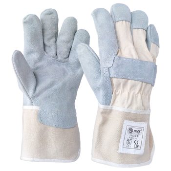 Marha hasítékbőr tenyerű rakodókesztyű, vászon kézhát, EN 420,388, KIFUTÓ! - munkavédelmi kesztyű - Tartex webáruház munkavédelmi kesztyűk