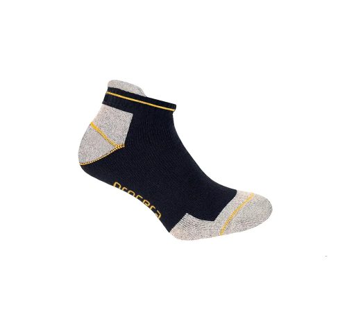 Procera Work Socks Sneaker – Rövid szárú pamut munkazokni, kényelmes frottír sneaker zokni mindennapi viselethez, 41-45-ig