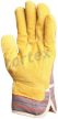 Bőrkesztyű, sárga marhahasíték, vászon kézhát - bőr munkavédelmi kesztyű - Tartex webáruház munkavédelmi kesztyűk