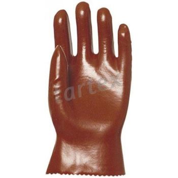MÁRTOTT PVC KESZTYŰ, BORDÓ, SAV/LÚG/OLAJÁLLÓ, 27 CM hosszú, 9-10-es méretben - mártott kesztyű - Tartex webáruház munkavédelmi kesztyűk