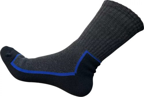 Munkás zokni, Fekete-Szürke színben, 35-től 47-ig