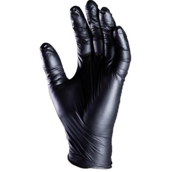 Fekete nitril minőségi púdermentes vizsgálókesztyű, 100 db/doboz - latex kesztyű - Tartex webáruház