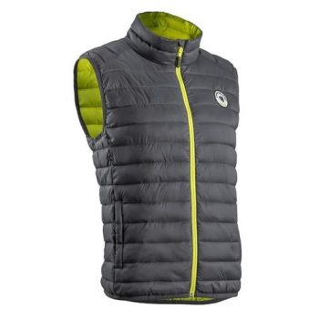 KUMA TÉLI BÉLELT MELLÉNY SZÜRKE / SÁRGA ZIPZÁRRAL, S-3XL-ig - téli munkás mellény - Tartex munkaruházat