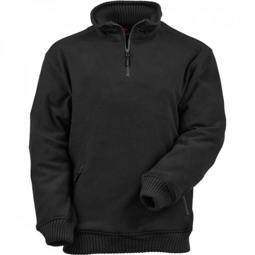ANGARA BEBÚJÓS FEKETE POLÁR PULÓVER, 380 gr-os, S-2XL-ig