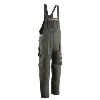 SNIPER II. ELITE zöld-bézs MELLES nadrág, 100% pamut, 300 gr, S-3XL-ig - kantáros munkanadrág, kertésznadrág - Tartex munkaruházat