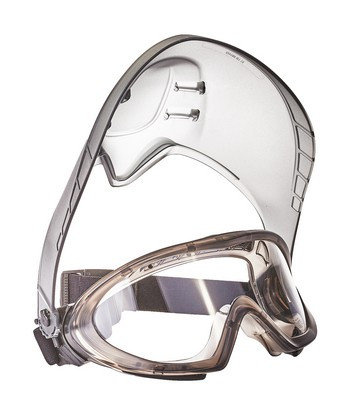 Stormlux gumipántos szemüveg + arcvédő