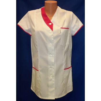 HELGA RÖVID UJJÚ NŐI TUNIKA, fehér,  3XL-5XL-ig - köpeny - Tartex munkaruházat