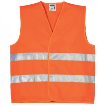 JÓL LÁTHATÓSÁGI MELLÉNY, 2 KERESZTCSÍK, FLUO NARANCS, S-5XL-ig - jól láthatósági mellény - Tartex webáruház
