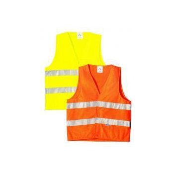 Jól láthatósági mellény keresztcsíkos, Fluo Sárga és Narancs, XL-2XL - jól láthatósági mellény - Tartex webáruház