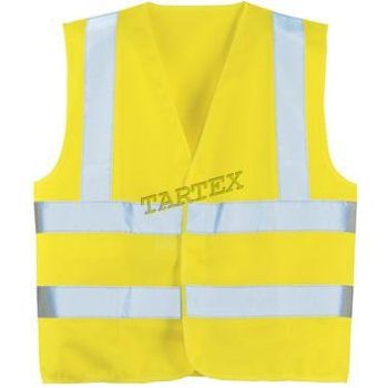 Jól láthatósági mellény, Fluo sárga színben, XL-2XL-es méretekben - jól láthatósági mellény - Tartex webáruház