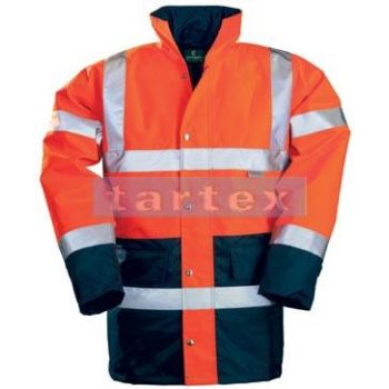 HI-WAY FLUO télikabát, narancs/kék - láthatósági kabátok - Tartex webáruház