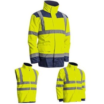 KANATA 4/1 HI-VIZ SÁRGA/KÉK PE KABÁT, S-6XL-ig - láthatósági kabátok - Tartex webáruház