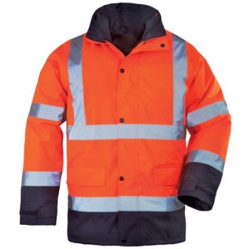 ROADWAY PE 4/1 narancs/kék kabát, M-3XL-ig - láthatósági kabátok - Tartex webáruház
