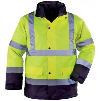 ROADWAY PE 4/1 sárga/kék kabát, M-3XL-ig - láthatósági kabátok - Tartex webáruház