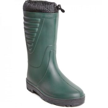 FROST ZÖLD TÉLI BÉLELT SZŐRMÉS CSIZMA KÖTŐVEL, 37-48-ig - bélelt gumicsizma - Tartex webáruház munkavédelmi kesztyűk