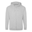 Just Hoods Full Zip Hooded Fleece kapucnis pulóver, kardigán, 80% pamut+20% PE, 280 gr, 3-5XL-ig - pulóver - Tartex munkaruházat
