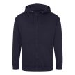Just Hoods Full Zip Hooded Fleece kapucnis pulóver, kardigán, 80% pamut+20% PE, 280 gr, 3-5XL-ig - pulóver - Tartex munkaruházat