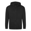 Just Hoods Full Zip Hooded Fleece kapucnis pulóver, kardigán, 80% pamut+20% PE, 280 gr, S-2XL-ig - pulóver - Tartex munkaruházat