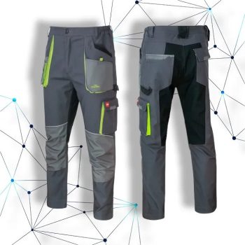Classic Strech derekas nadrág Szürke-Fekete, SPD, 265 gr, 60%pamut+38%PE+2% Spandex, 44-64-ig - derekas munkanadrág - Tartex munkaruházat
