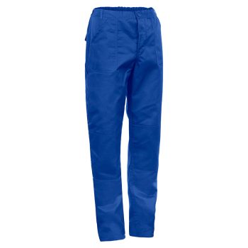 ECOblue kevertszálas derekas munkásnadrág – királykék, térdvédős, zsebes, 65% PES / 35% pamut, M-5XL-ig - derekas munkanadrág - Tartex munkaruházat