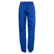 ECOblue kevertszálas derekas munkásnadrág – királykék, térdvédős, zsebes, 65% PES / 35% pamut, M-5XL-ig - derekas munkanadrág - Tartex munkaruházat