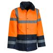 FLASHBACK FLUO BÉLELT TÉLIKABÁT, Narancs-Kék, S-5XL-ig - téli munkáskabát - Tartex webáruház