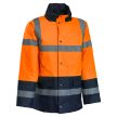 FLASHBACK FLUO BÉLELT TÉLIKABÁT, Narancs-Kék, S-5XL-ig - téli munkáskabát - Tartex webáruház