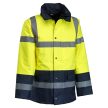 FLASHBACK FLUO BÉLELT TÉLIKABÁT, Sárga-Kék, S-5XL-ig - téli munkáskabát - Tartex webáruház