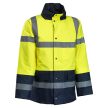 FLASHBACK FLUO BÉLELT TÉLIKABÁT, Sárga-Kék, S-5XL-ig - téli munkáskabát - Tartex webáruház