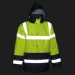 FLASHBACK FLUO BÉLELT TÉLIKABÁT, Sárga-Kék, S-5XL-ig - téli munkáskabát - Tartex webáruház