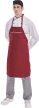 Gasztro szakács kötény, nyakba akasztós, Fehér, Fekete, Bordó és Zöld színben - munkakötény - Tartex munkaruházat