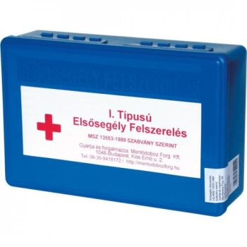 Munkahelyi mentőláda, elsősegély doboz, I-es tipus, 30 főig, kék - mentőláda - Tartex webáruház
