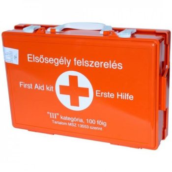 Munkahelyi mentőláda, elsősegély doboz, III., 100 főig - mentőláda - Tartex webáruház