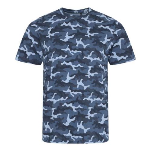 Terepmintás rövid ujjú póló 100% pamut, 160 g/m²,  S-2XL-ig, TÖBB SZÍNBEN!