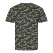 Terepmintás rövid ujjú póló 100% pamut, 160 g/m²,  S-2XL-ig, TÖBB SZÍNBEN! - férfi, unisex rövid ujjú póló - Tartex munkaruházat