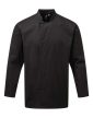 Essential hosszú ujjú unisex szakácskabát – mandarin galléros, 65% poliészter 35% pamut, XS-4XL-ig, TÖBB SZÍNBEN! - szakácskabát - Tartex munkaruházat