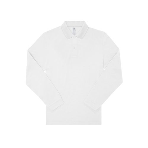 B&C My Polo, hosszú ujjú piqué galléros póló, S-3XL-ig, 100% pamut, 180 gr