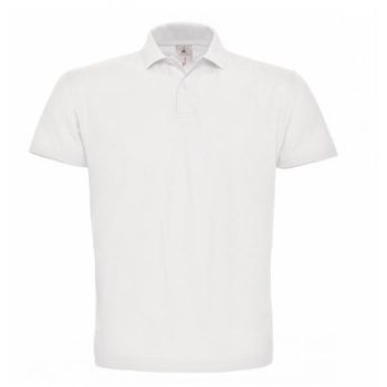 B&C ID.001 Fehér galléros rövid ujjú póló, XS-től 2XL-ig, 100% pamut, 180 gr/nm - ingek, pólók - Tartex munkaruházat