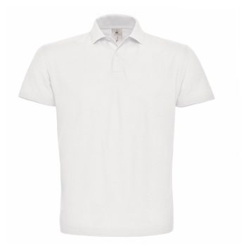 B&C ID.001 Fehér galléros, rövid ujjú póló, 100% pamut, 180 gr, 3-4XL-es méret - ingek, pólók - Tartex munkaruházat