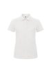 B & C, ID.001 /women, női FEHÉR galléros póló, XS-től 2XL-ig, 100% pamut - női rövid ujjú póló - Tartex munkaruházat