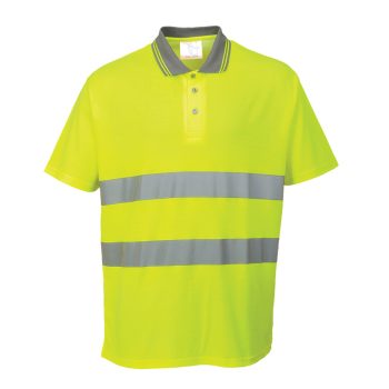 Portwest Comfort jól láthatósági pólóing – Hi-Vis, fényvisszaverő szalaggal, légáteresztő pamut, S-4XL-ig - láthatósági póló - Tartex webáruház